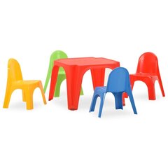 vidaXL Bērnu galda un krēslu komplekts, PP cena un informācija | Bērnu krēsliņi un bērnu galdiņi | 220.lv