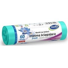 Atkritumu maisi, 60L, 28mc 10gab/r ar auklu ar smaržu Fresh (25) цена и информация | Мешки для мусора | 220.lv