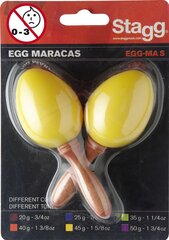 Plastmasas marakasi Stagg EGG-MA S/YW cena un informācija | Perkusijas | 220.lv