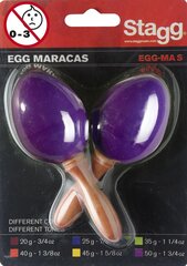 Пластиковые маракасы Stagg EGG-MA S/PP цена и информация | Перкуссии | 220.lv