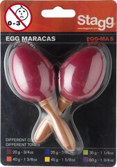 Plastmasas marakasi Stagg EGG-MA S/RD cena un informācija | Perkusijas | 220.lv