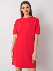 Sarkana kleita ar īsām piedurknēm cena un informācija | Kleitas | 220.lv