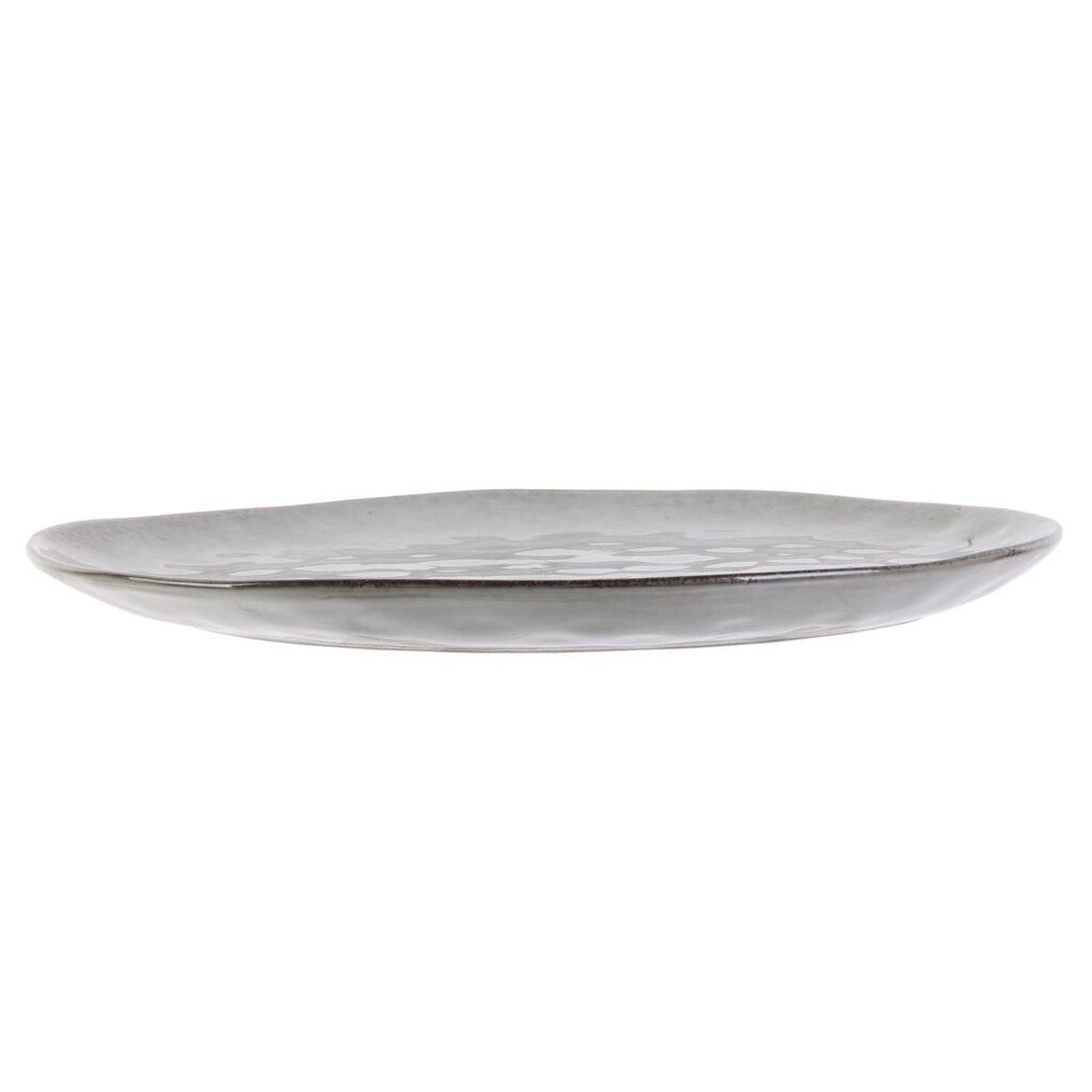 Šķīvis no akmens masas GALET 27,5x23 cm, pelēks cena un informācija | Trauki, šķīvji, pusdienu servīzes | 220.lv