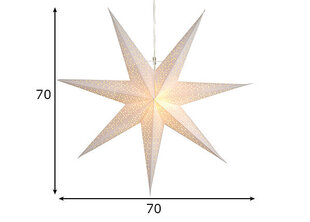 Звездная Dot 70см, белая цена и информация | Рождественские украшения | 220.lv
