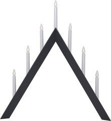 Elektriskais svečturis Arrow, melns cena un informācija | Ziemassvētku dekorācijas | 220.lv