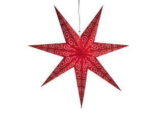 Звезда Antique 60см, красная цена и информация | Рождественские украшения | 220.lv