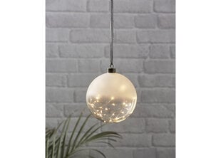 Ar LED apgaismota stikla bumba 457-89 15 cm cena un informācija | Ziemassvētku dekorācijas | 220.lv