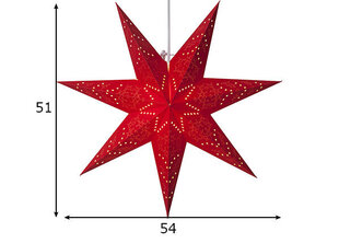 Звезда, красная цена и информация | Рождественские украшения | 220.lv