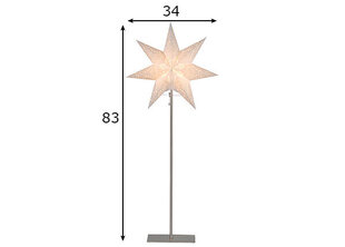 Zvaigzne ar kāju Sensy, baltā krāsā cena un informācija | Ziemassvētku dekorācijas | 220.lv