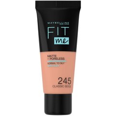 Šķidrais tonālais krēms Maybelline New York Fit Me! Matte & Poreless 30 ml, 115 Ivory, 230 Natural Buff cena un informācija | Grima bāzes, tonālie krēmi, pūderi | 220.lv