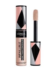 Konsīlers L´Oréal Paris Infailliable concealer (More Than a Concealer) 11 ml cena un informācija | Grima bāzes, tonālie krēmi, pūderi | 220.lv