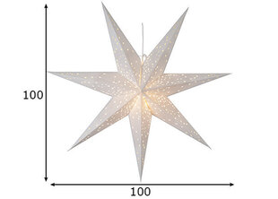 Zvaigzne Galaxy, baltā krāsā cena un informācija | Ziemassvētku dekorācijas | 220.lv