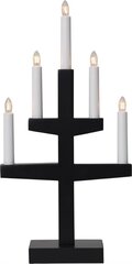 Svečturis Trapp, melns, 5 spuldzes cena un informācija | Sveces un svečturi | 220.lv