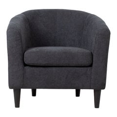 Кресло Home4You Wester, 76x68,5xH74 см, темно-серая ткань цена и информация | Кресла в гостиную | 220.lv