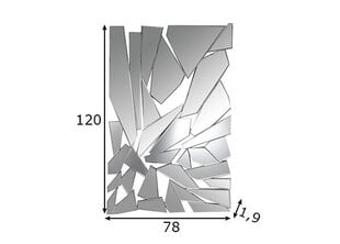 Настенное зеркало matz круглое 60 см сталь/стекло черное - цена и информация | Зеркала | 220.lv