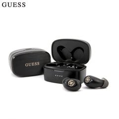 Беспроводные наушники Guess GUTWSJL4GBK True Stereo Bluetooth 5.0 Hi-Fi с HD Микр. и зарядным чехлом, черные цена и информация | Наушники с микрофоном Asus H1 Wireless Чёрный | 220.lv