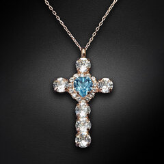 Кулон «Для Тебя (Aquamarine)» с кристаллами Swarovski™, DS01K241 цена и информация | Украшения на шею | 220.lv