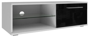 Шкаф для телевизора Sandy 100, белый/черный цена и информация | Тумбы под телевизор | 220.lv