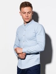 Vīriešu krekls ar garām piedurknēm Ombre K542, zils цена и информация | Мужские рубашки | 220.lv