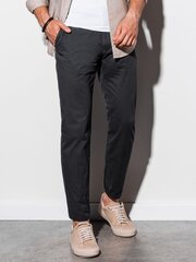 Мужские повседневные брюки чинос Ombre P894, черные цена и информация | Мужские брюки | 220.lv
