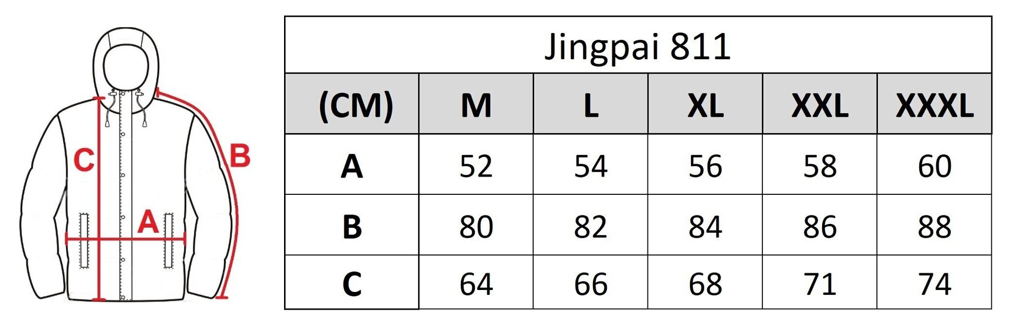 Vīriešu virsjaka JP 811, sarkana cena un informācija | Vīriešu virsjakas | 220.lv