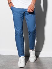 Мужские повседневные брюки чинос Ombre P894, синие цена и информация | Мужские брюки | 220.lv