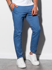 Мужские повседневные брюки чинос Ombre P894, синие цена и информация | Мужские брюки | 220.lv