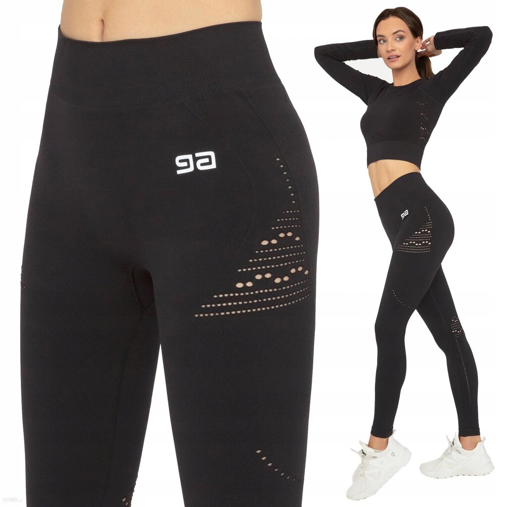 Sieviešu legingi Gatta Active Leggings Fitness GA, melni цена и информация | Sporta apģērbs sievietēm | 220.lv