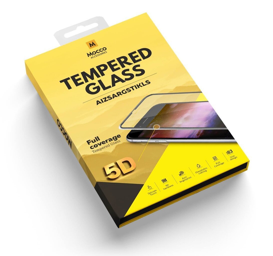 Mocco Full Glue 5D Signature Edition Tempered Glass Aizsargstikls Pilnam Ekrānam Apple iPhone 7 / 8 Melns цена и информация | Ekrāna aizsargstikli | 220.lv