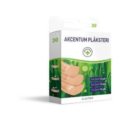 Akcentum Plākst. asorti N30 (elast.) cena un informācija | Medicīniskā aprūpe | 220.lv