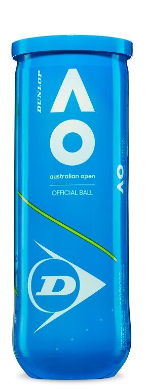 Tenisa bumbiņas Dunlop Australian Open ITF, 3 gab. цена и информация | Āra tenisa preces | 220.lv