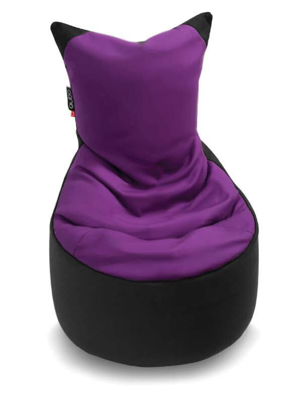 Bērnu sēžammaiss Qubo™ Munchkin Plum Pop Fit, violets/melns cena un informācija | Sēžammaisi, klubkrēsli, pufi bērniem | 220.lv