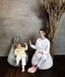 Bērnu sēžammaiss Qubo™ Baby Rabbit Pop Fit, gobelēns, smilšu krāsa цена и информация | Sēžammaisi, klubkrēsli, pufi bērniem | 220.lv