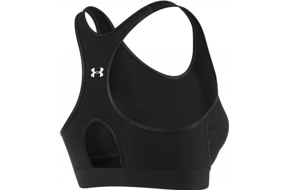 Sporta krūšturis sievietēm Under Armour Mid Kehole Bra 1307196-001, melns cena un informācija | Sporta apģērbs sievietēm | 220.lv