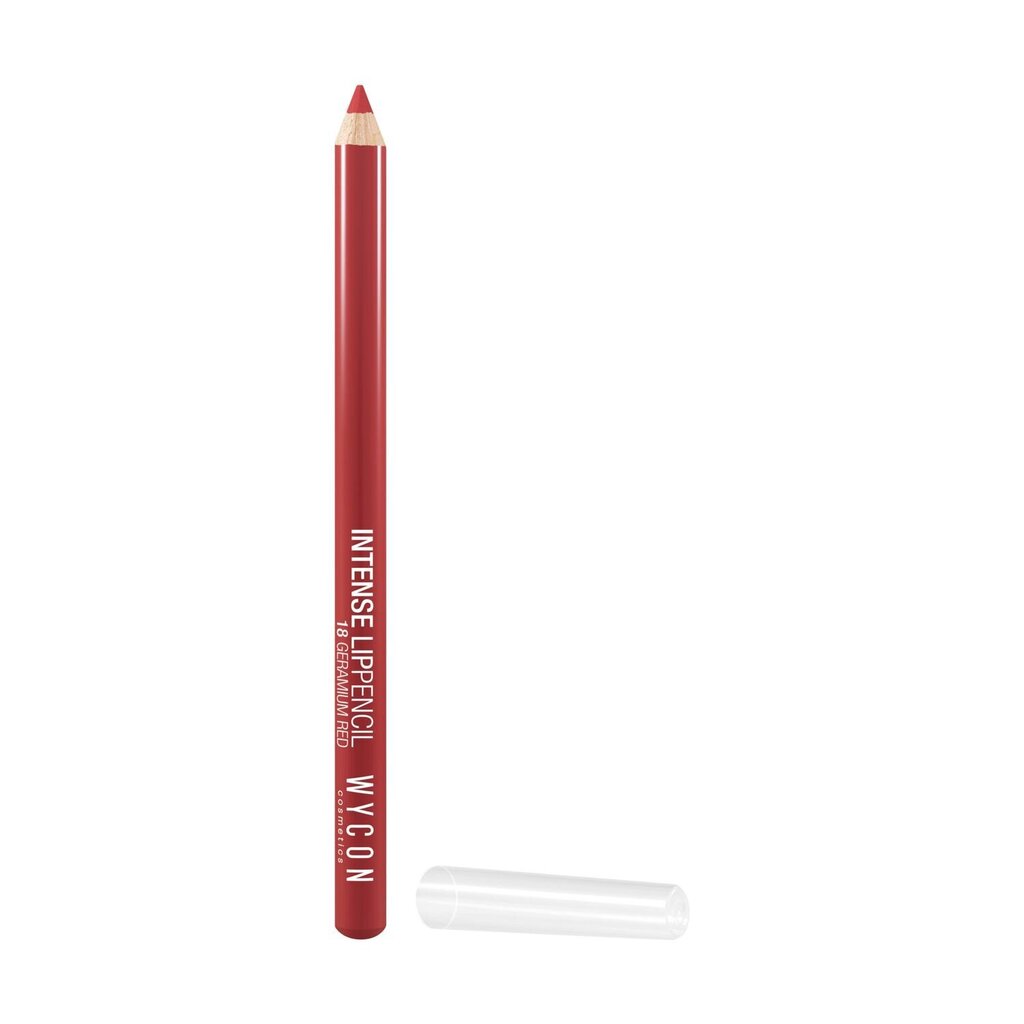 Lūpu zīmulis Wycon Cosmetics Intense Lippencil 1.5g Geranium Red 18 цена и информация | Lūpu krāsas, balzāmi, spīdumi, vazelīns | 220.lv