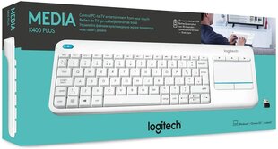 Logitech K400 Plus white (IT layout) cena un informācija | Klaviatūras | 220.lv