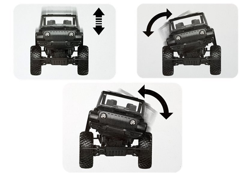 Džips 4x4 ar tālvadības pulti 1:8, sarkans, 3 g.+ цена и информация | Rotaļlietas zēniem | 220.lv