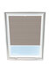 Plisēts aizkars jumta logam Velux, 78x118 cm, Smilškrāsas B-306000 cena un informācija | Rullo žalūzijas | 220.lv