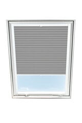 Plisēts aizkars jumta logam Velux, 78x118 cm, Pelēks B-307000 цена и информация | Рулонные шторы | 220.lv