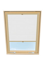Штора плиссе на мансардное окно Velux, 66x118 см, Белая B-301000 цена и информация | Рулонные шторы | 220.lv