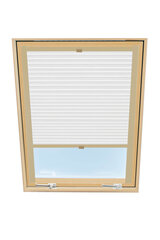 Plisēts aizkars jumta logam Velux, 78x140 cm, Balts B-301000 цена и информация | Рулонные шторы | 220.lv