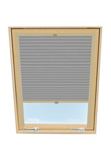 Штора плиссе на мансардное окно Velux, 66x118 см, Серая B-307000 цена и информация | Рулонные шторы | 220.lv