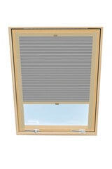 Штора плиссе на мансардное окно Velux, 94x118 см, Серая B-307000 цена и информация | Рулонные шторы | 220.lv