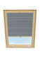 Plisēts aizkars jumta logam Velux, 78x140 cm, Pelēks B-308000 cena un informācija | Rullo žalūzijas | 220.lv
