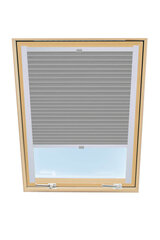 Plisēts aizkars jumta logam Velux, 114x118 cm, Pelēks B-307000 cena un informācija | Rullo žalūzijas | 220.lv