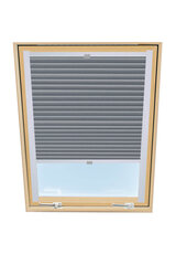 Штора плиссе на мансардное окно Velux, 66x118 см, Серая B-308000 цена и информация | Рулонные шторы | 220.lv