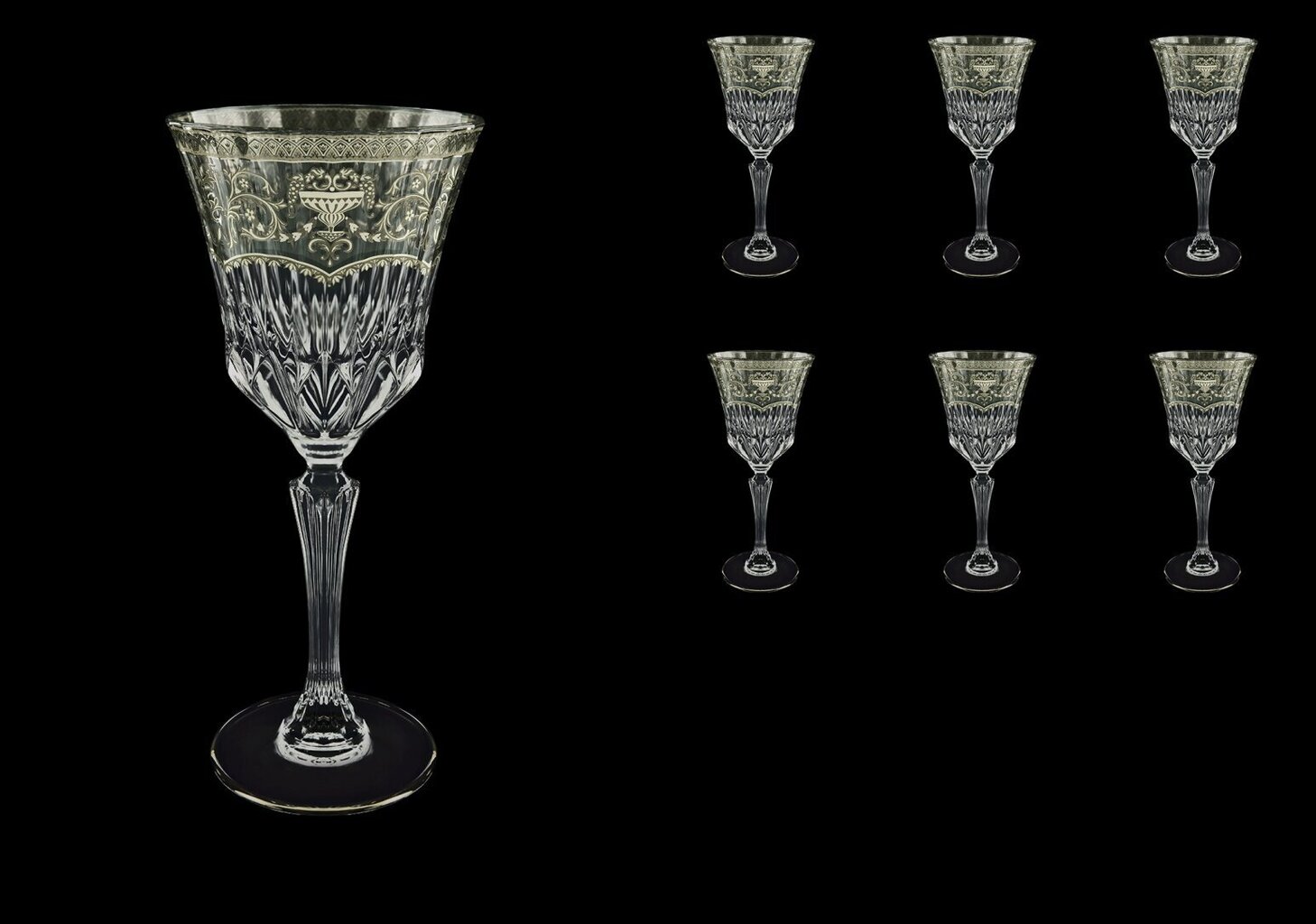 Adagio Flora´s Empire Pl. Crystal Light vīna glāžu komplekts 6 gab., 280 ml cena un informācija | Glāzes, krūzes, karafes | 220.lv