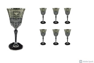 Adagio Flora´s Empire Pl. Crystal Light vīna glāžu komplekts 6 gab., 280 ml цена и информация | Стаканы, фужеры, кувшины | 220.lv