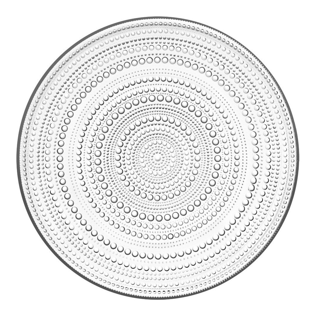 Kastehelmi šķīvis, 315 mm, caurspīdīgs цена и информация | Trauki, šķīvji, pusdienu servīzes | 220.lv