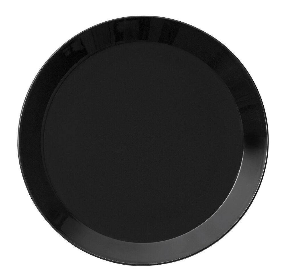 Teema šķīvis 21cm, melns cena un informācija | Trauki, šķīvji, pusdienu servīzes | 220.lv